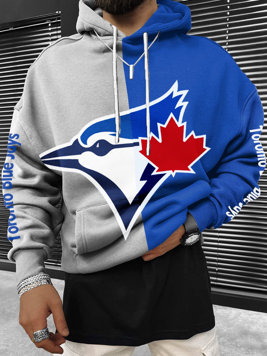 Toronto Blue Jays Fashion Men's Crewneck Hooded