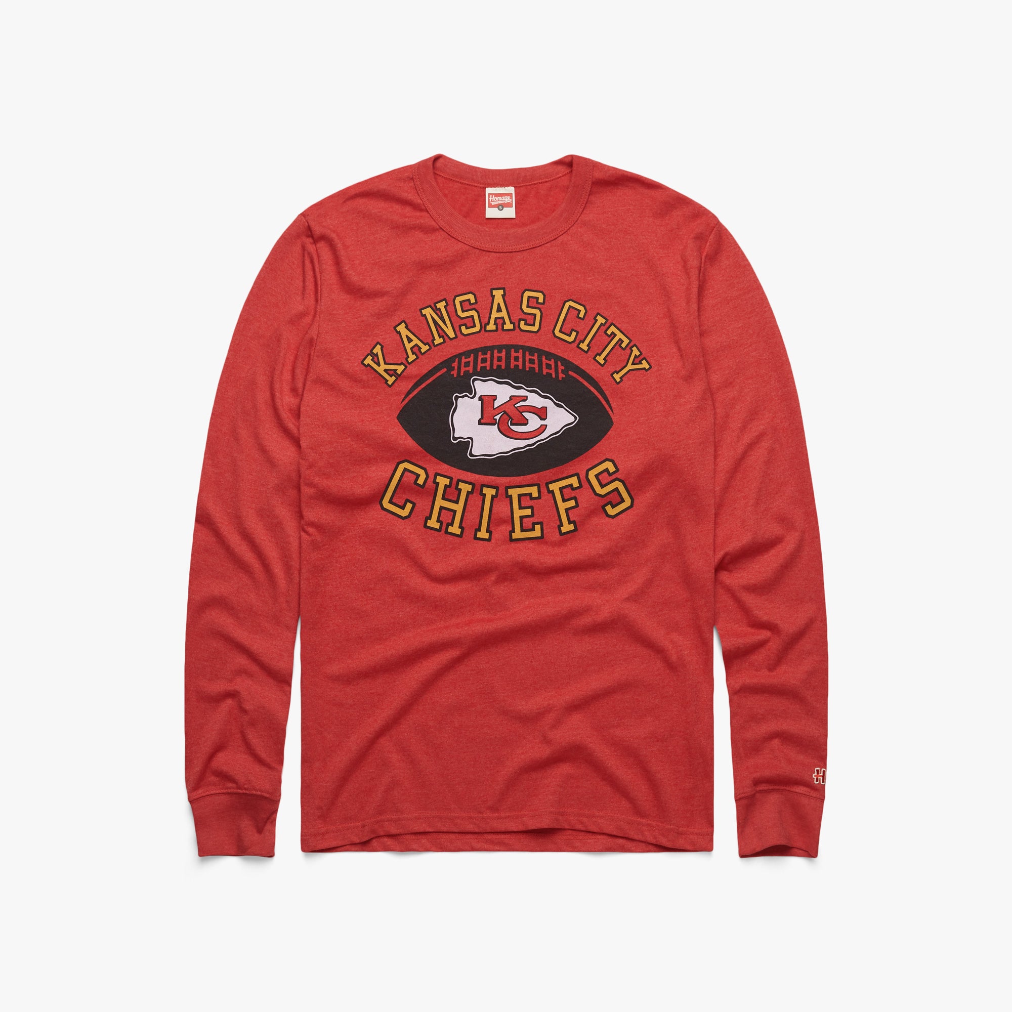 Kansas City Chiefs Pigskin Long Sleeve Tee