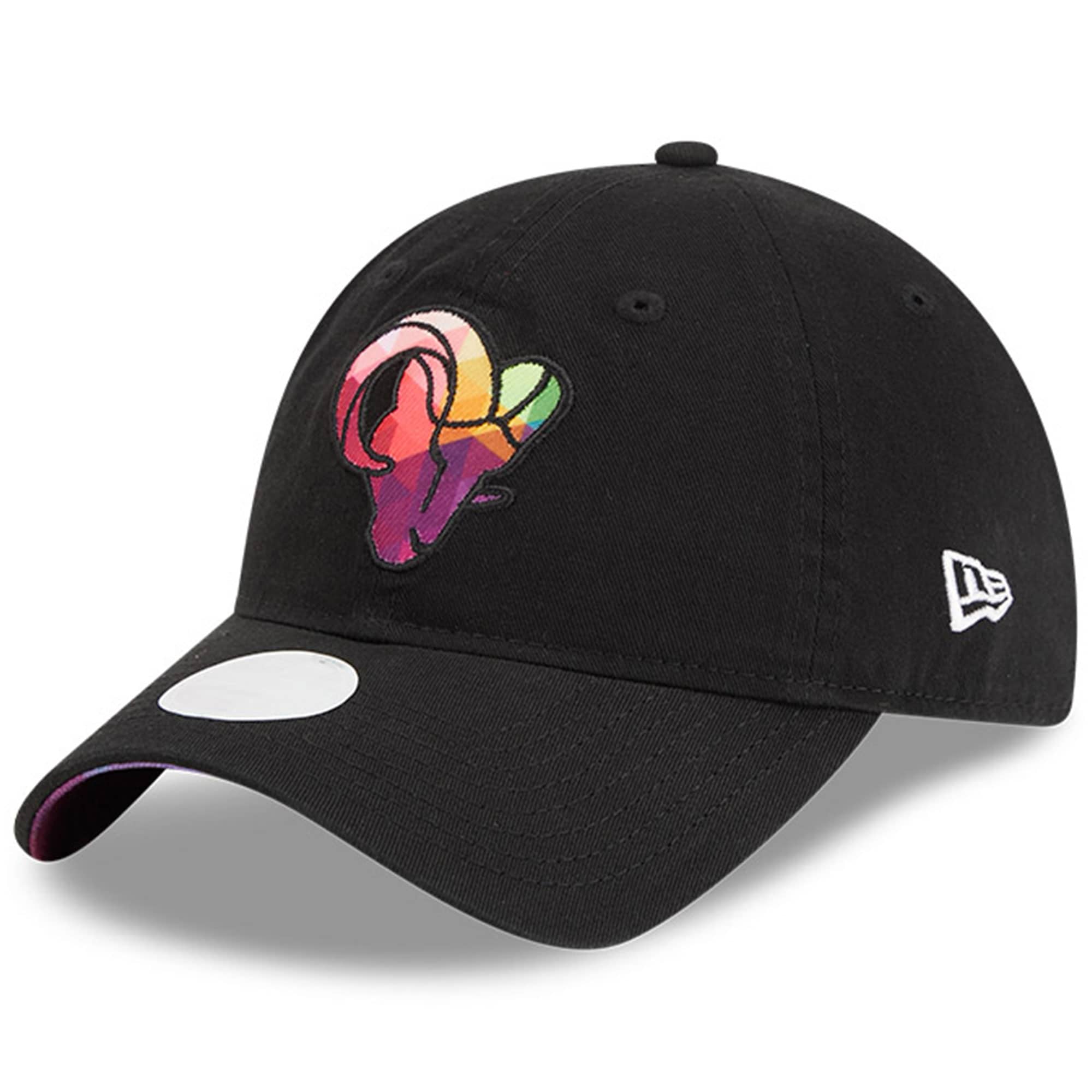 Los Angeles Rams Women's   Black 2023  Crucial Catch 9TWENTY Adjustable Hat
