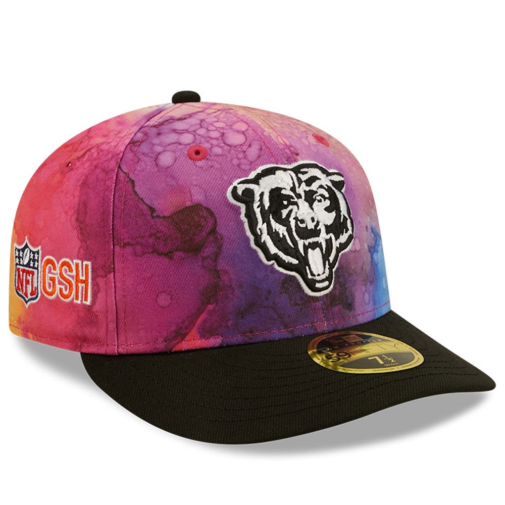 Chicago Bears Men's Pink/Black 2022 Crucial Catch Low Profile 59FIFTY Fitted Hat