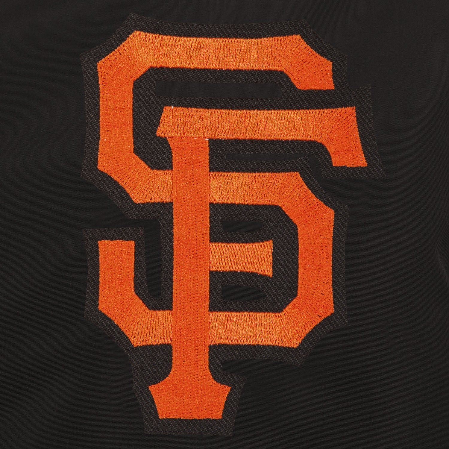 SAN FRANCISCO GIANTS JH DESIGN LIGHTWEIGHT NYLON BOMBER JACKET – BLACK