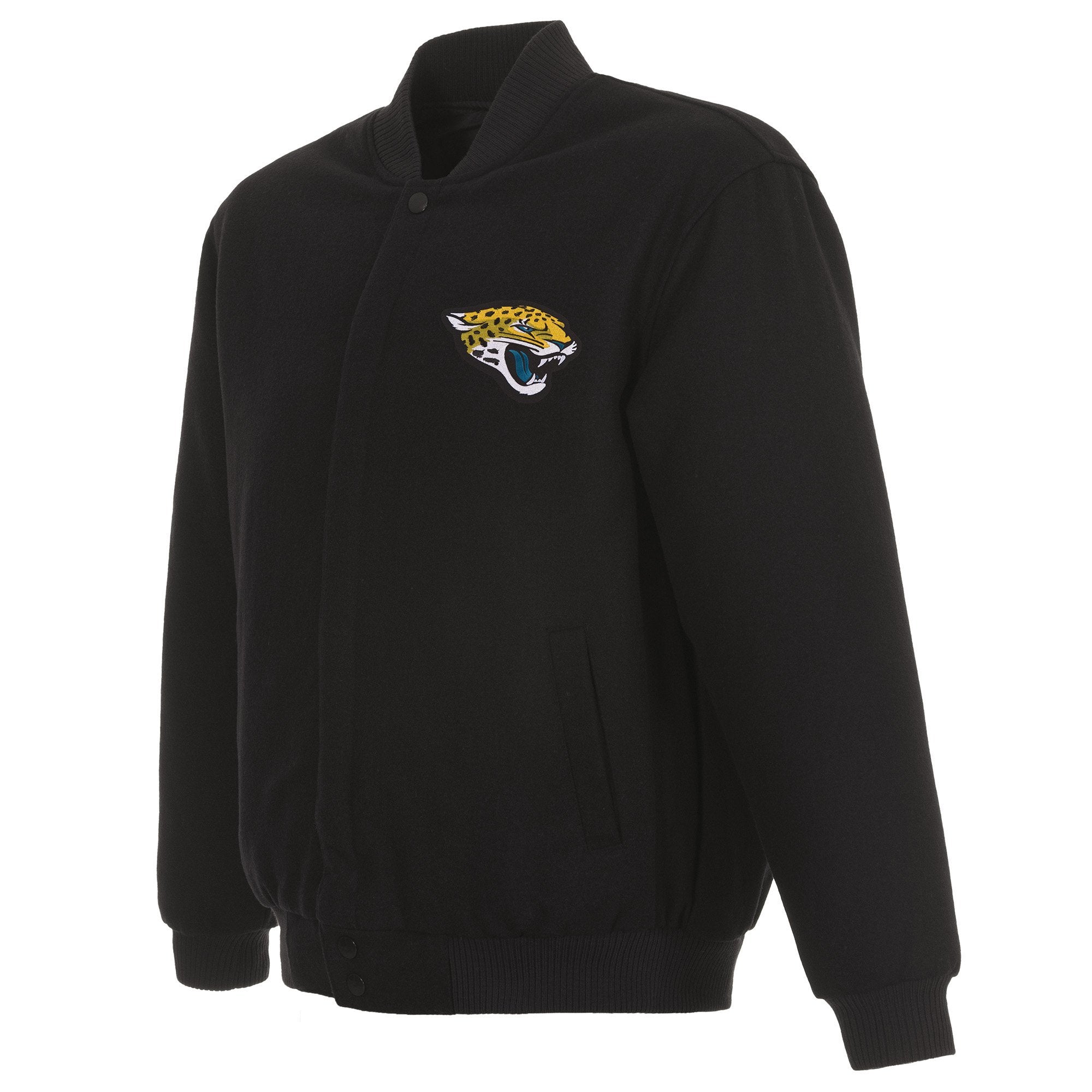 JACKSONVILLE JAGUARS REVERSIBLE WOOL JACKET - BLACK