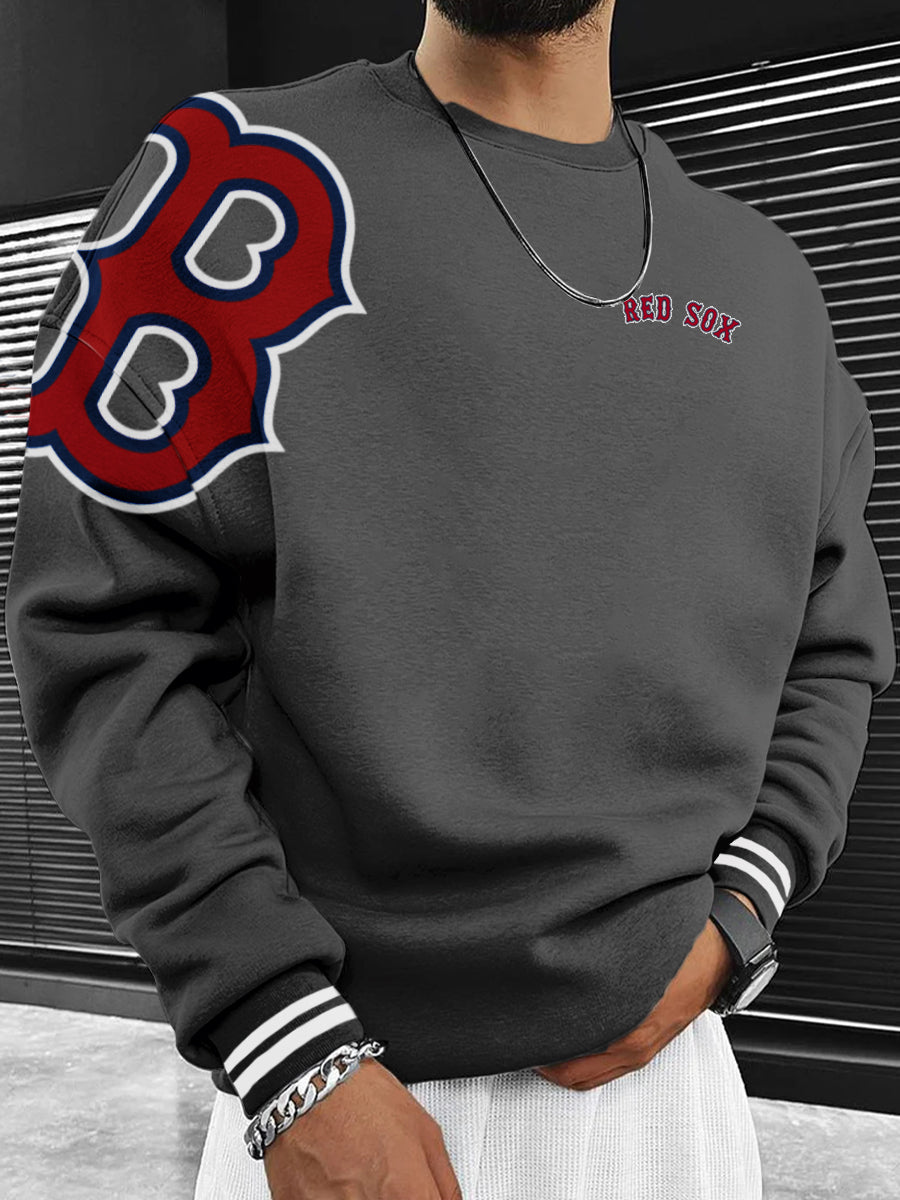 Boston Red Sox Fashion Men's Crewneck Sweatshirt