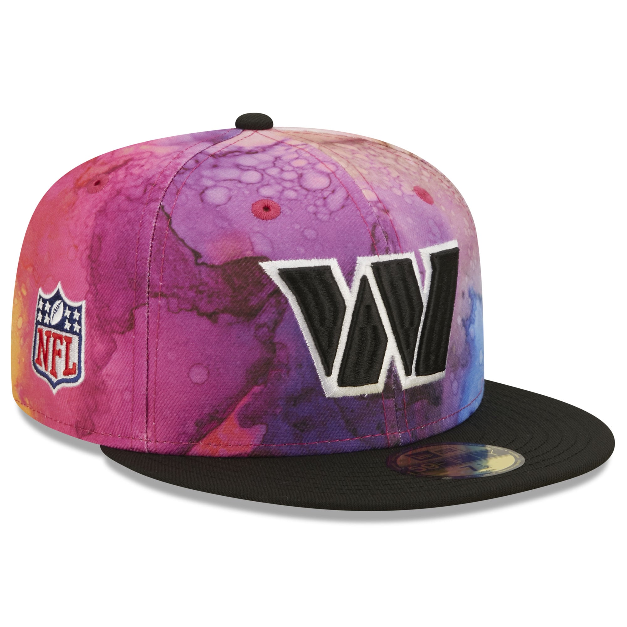 Washington Commanders Men's Pink/Black 2022 Crucial Catch 59FIFTY Fitted Hat