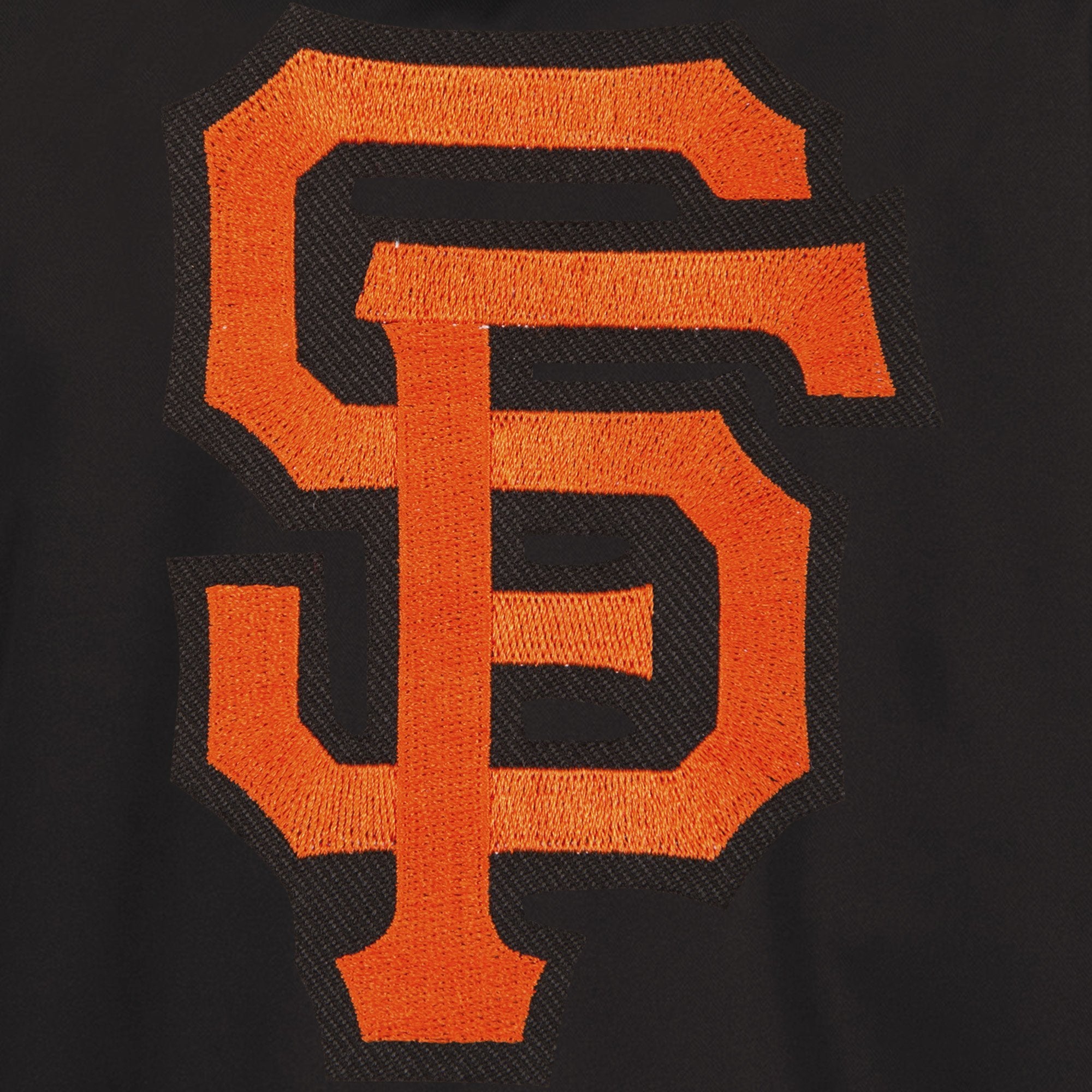 SAN FRANCISCO GIANTS TWO-TONE REVERSIBLE FLEECE HOODED JACKET - BLACK/GREY