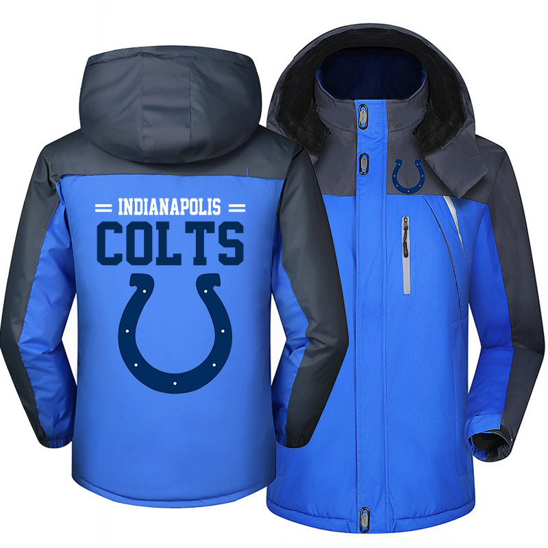 Indianapolis Colts Warm Hoodie Fleece Coat Winter Jacket Coat Ski Suit