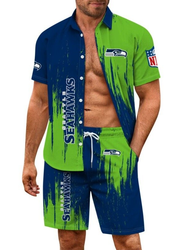 Seattle Seahawks Limited Edition Hawaiian Shirt And Shorts Two-Piece Suits