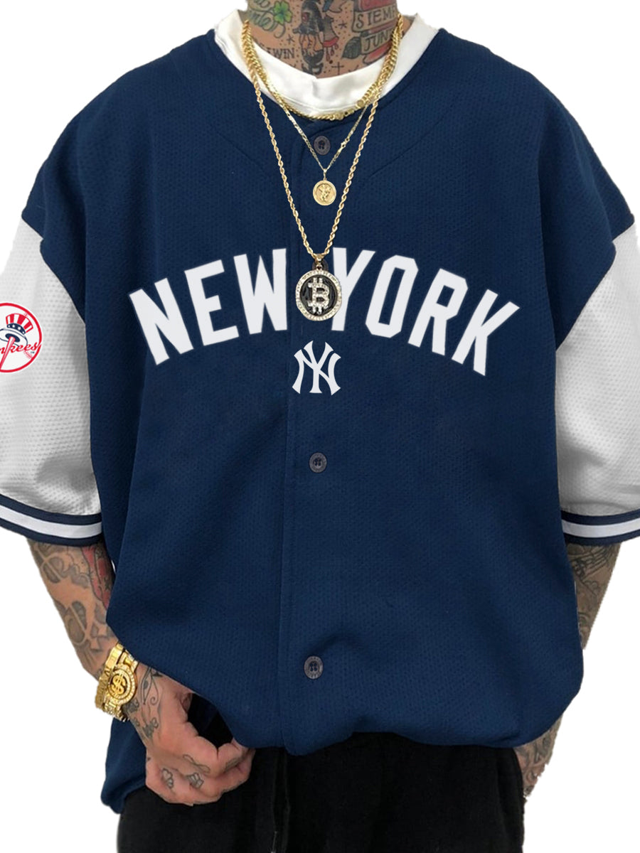 New York Yankees Fashion Men's Fashion Short Sleeve Jersey