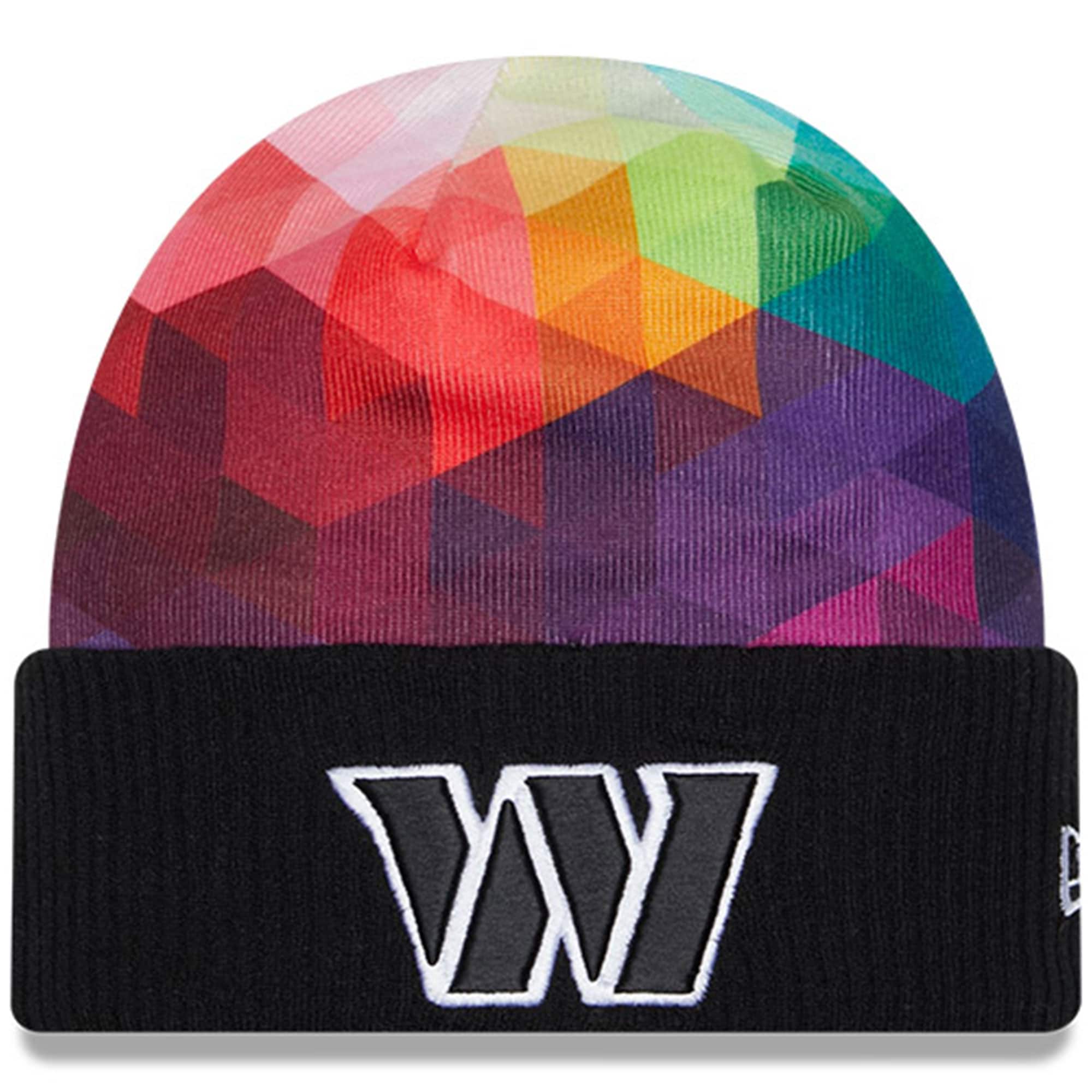 Washington Commanders Men's Black 2023 Crucial Catch Cuffed Knit Hat