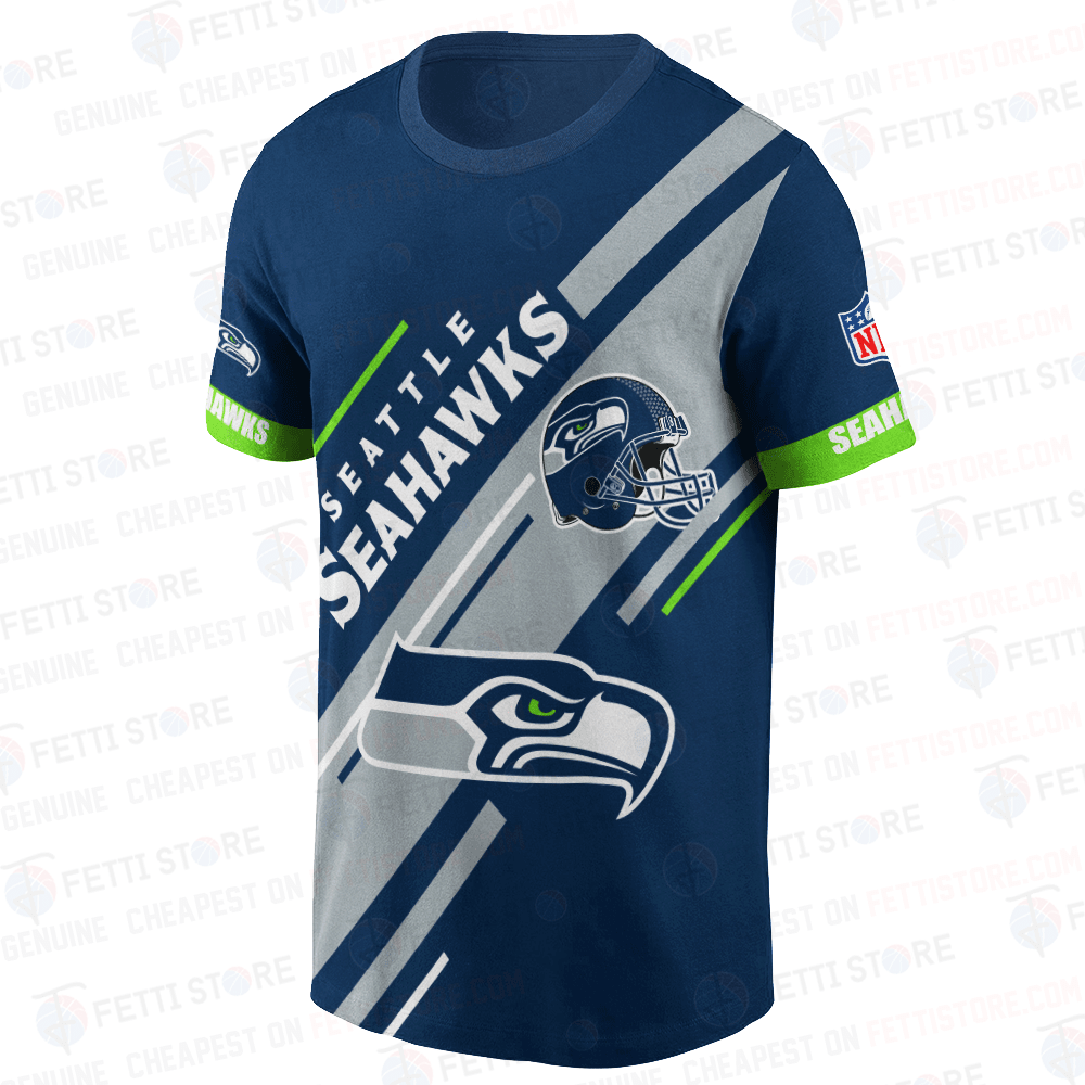Seattle Seahawks American Football Leauge Pattern 3D T-Shirt SH1 V2