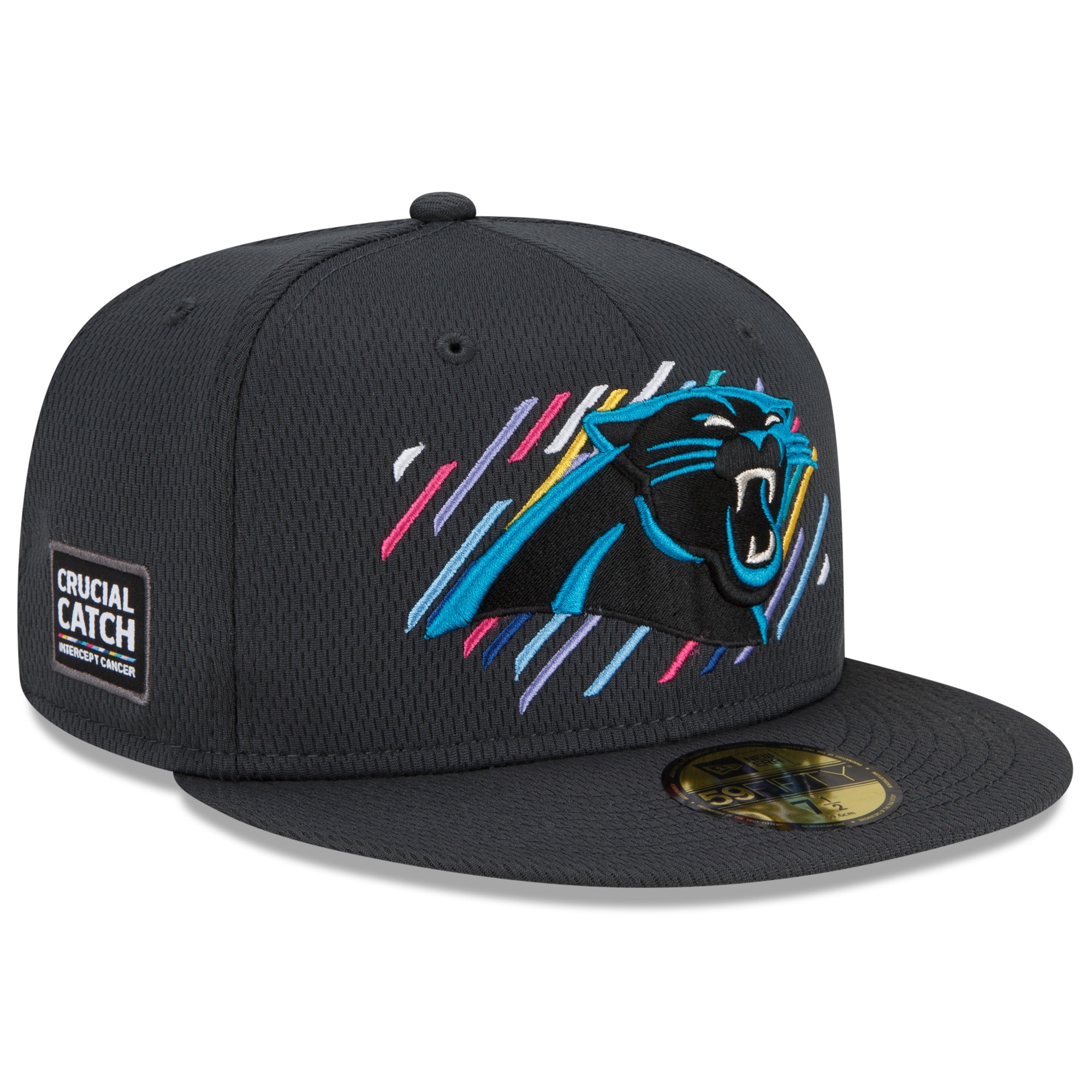 Carolina Panthers Men's  Charcoal 2021  Crucial Catch 59FIFTY Fitted Hat