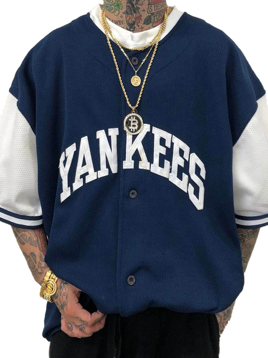 New York Yankees Fashion Men's Fashion Short Sleeve Jersey