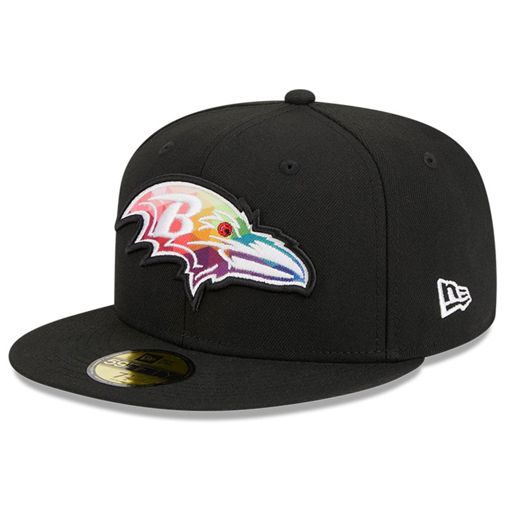 Baltimore Ravens Men's Black 2023 Crucial Catch 59FIFTY Fitted Hat