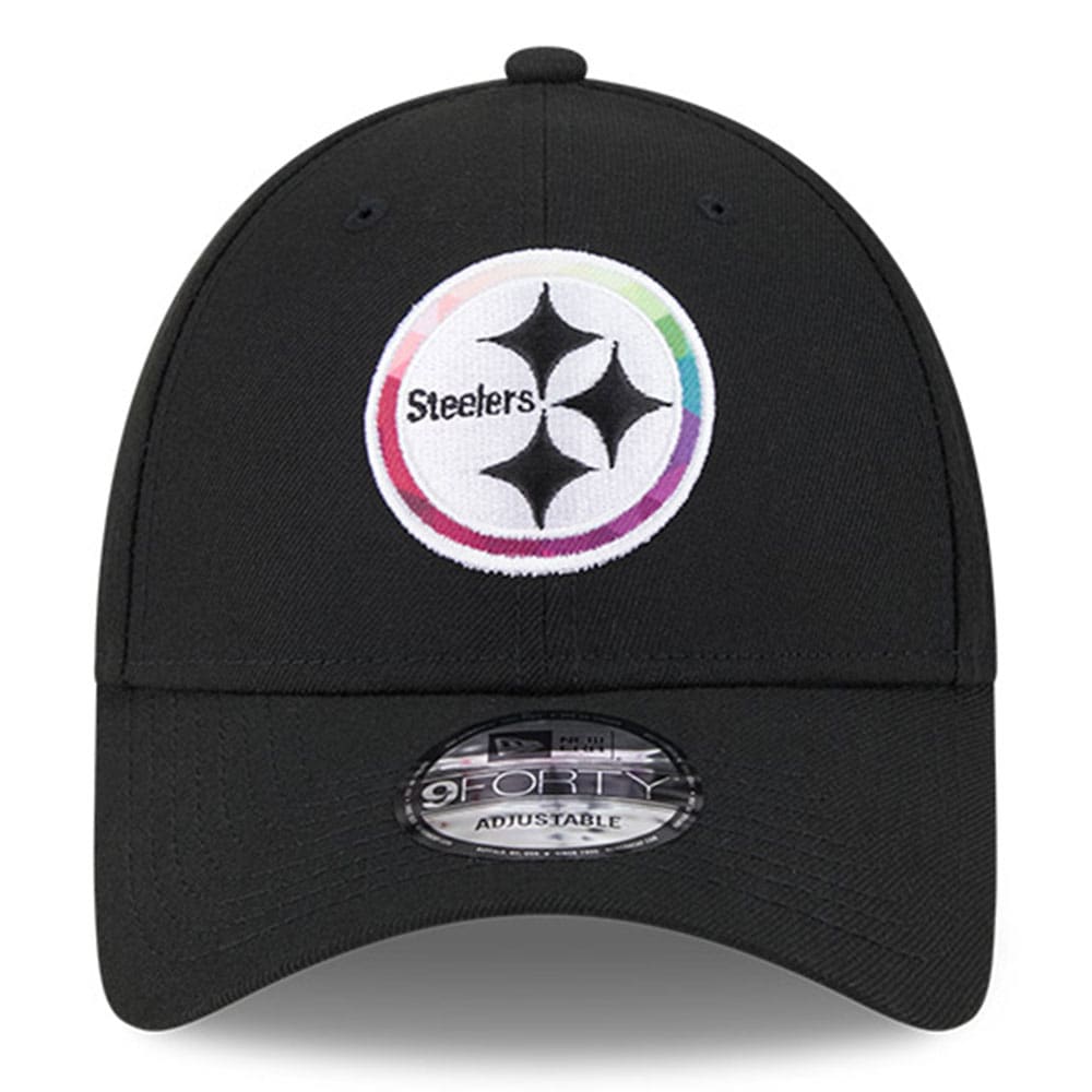 Pittsburgh Steelers Men's Black 2023 Crucial Catch 9FORTY Adjustable Hat