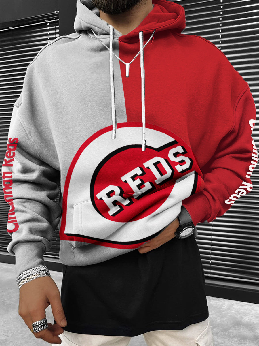Cincinnati Reds MLB Men's Crewneck Hooded