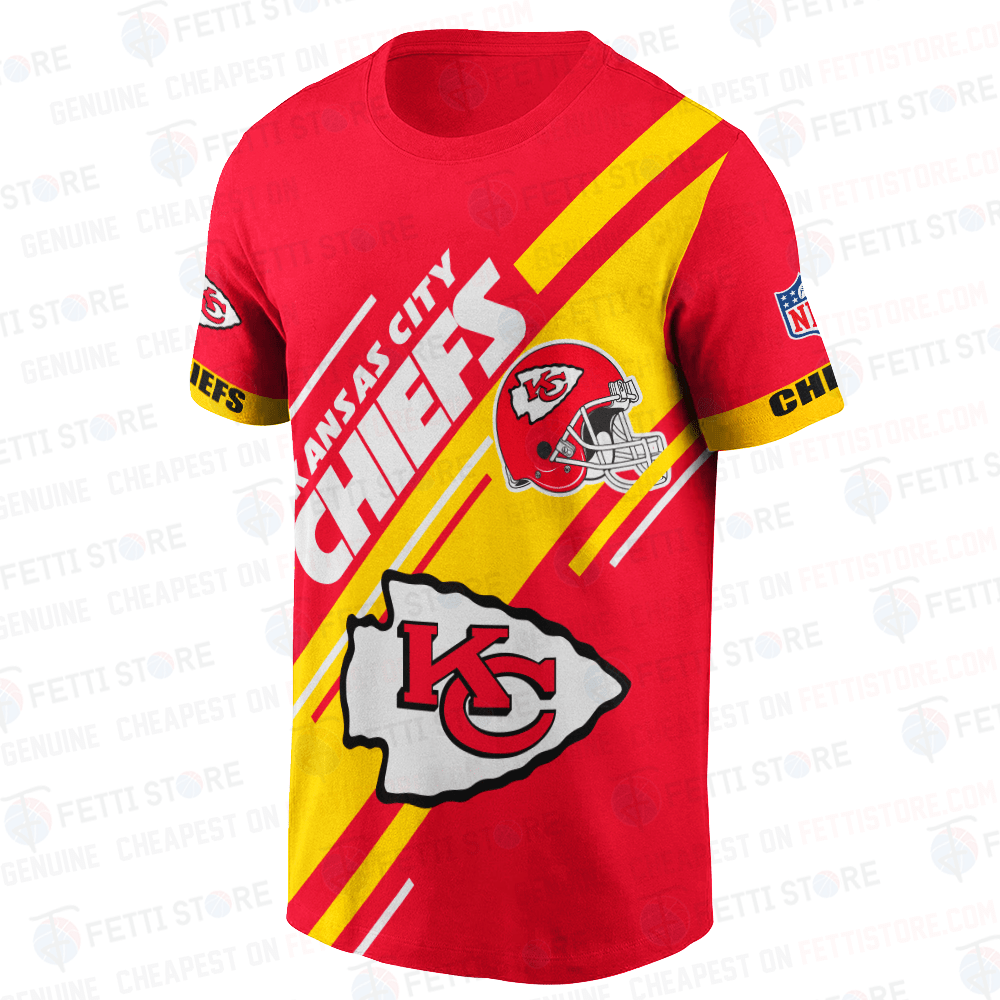 Kansas City Chiefs American Football Leauge Pattern 3D T-Shirt SH1 V2
