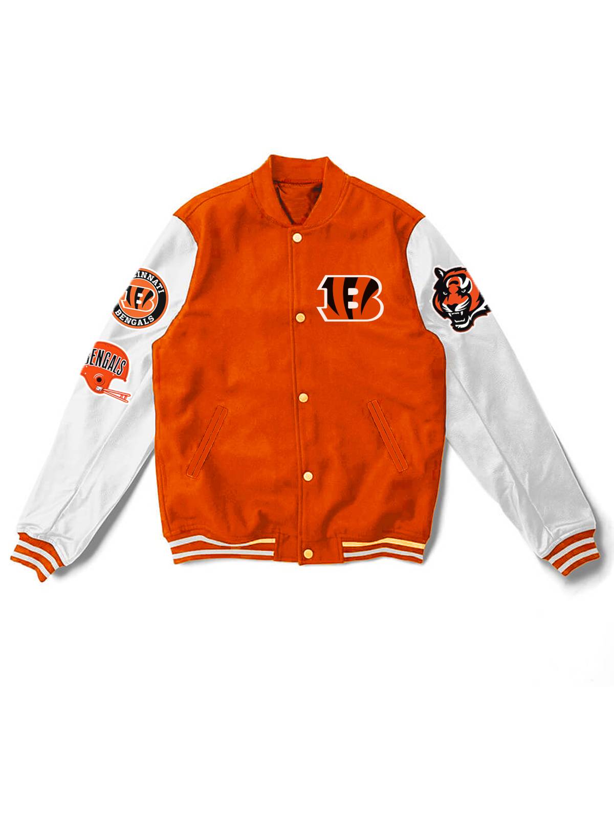 Chicago Bears Fashion Printed Varsity Jacket