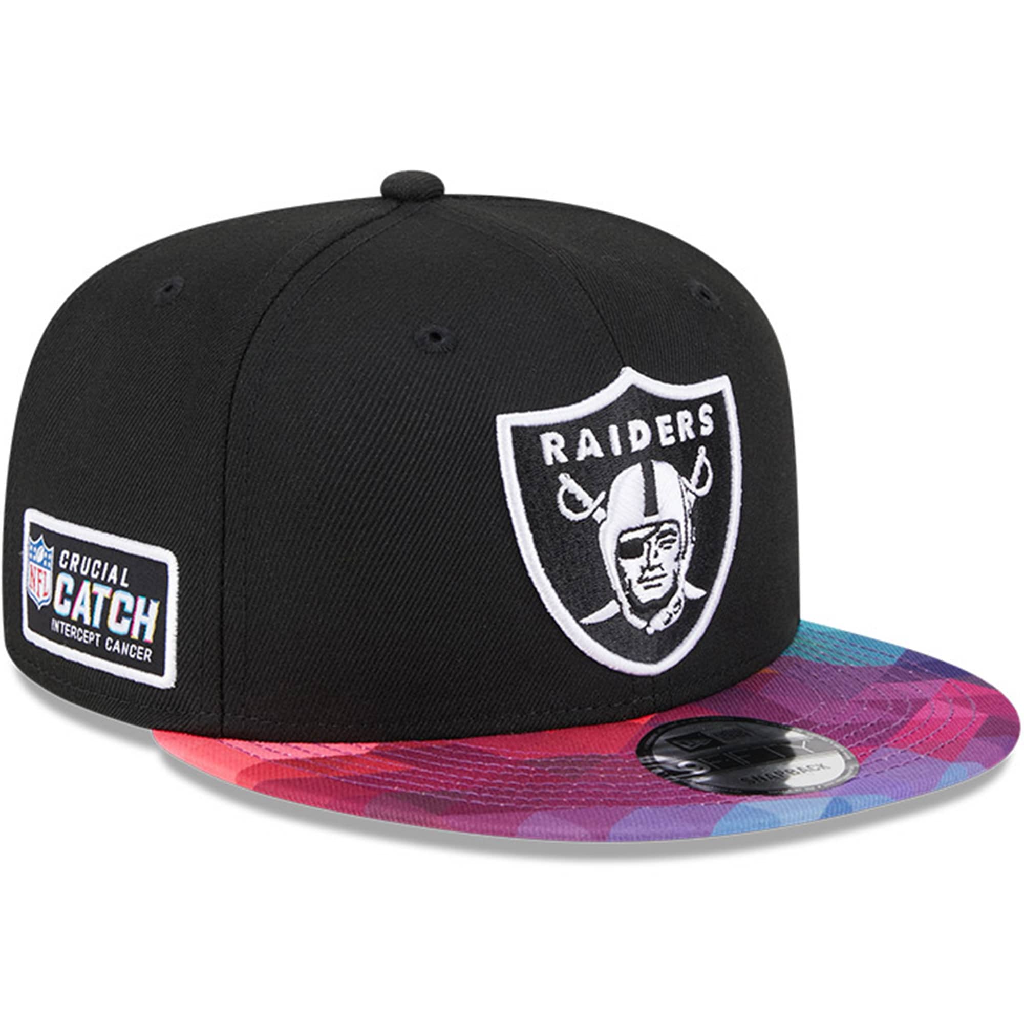 Las Vegas Raiders Youth   Black 2023  Crucial Catch 9FIFTY Snapback Hat