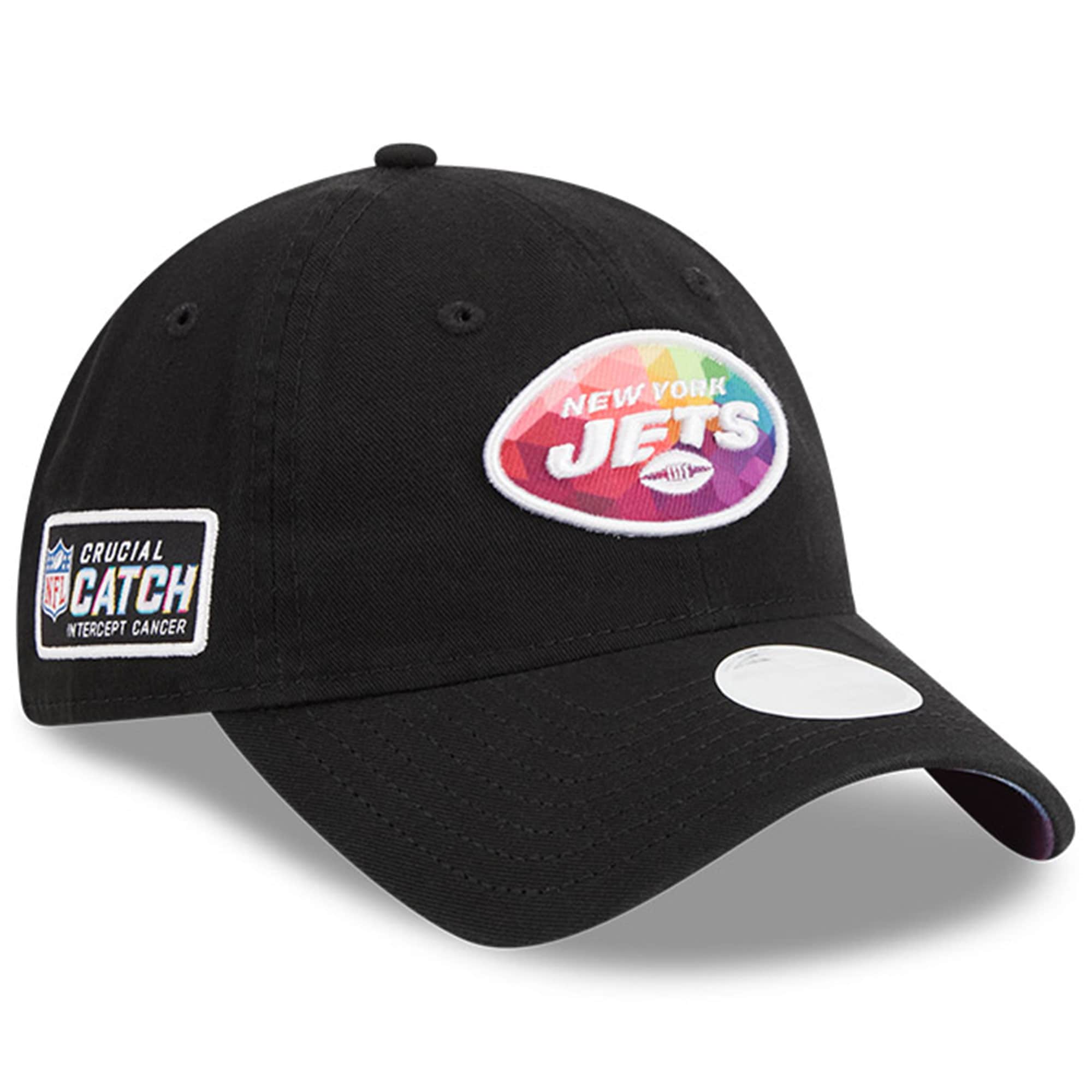 New England Patriots New York Jets Women's Black 2023 Crucial Catch 9TWENTY Adjustable Hat