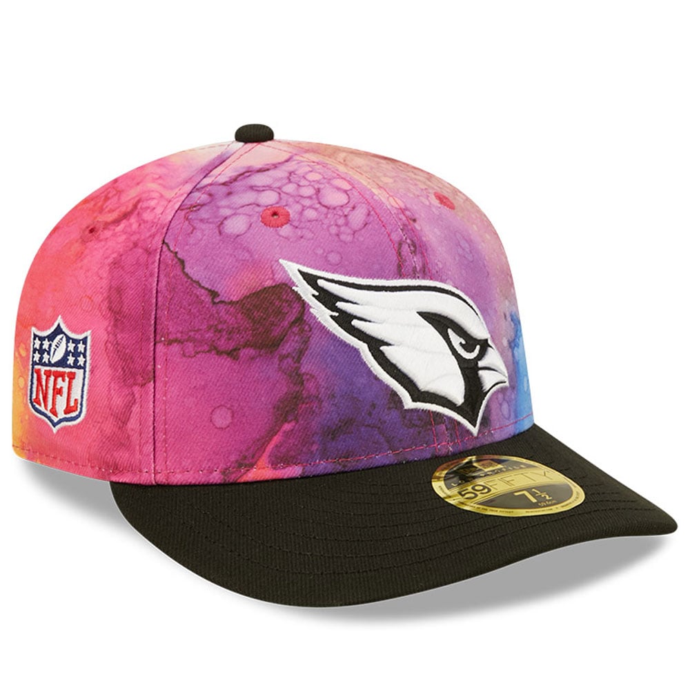 Arizona Cardinals Men's Pink/Black 2022 Crucial Catch Low Profile 59FIFTY Fitted Hat