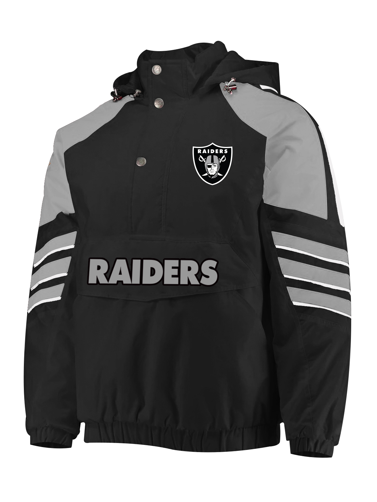 Las Vegas Raiders LAS VEGAS RAIDERS Half-Snap Hoodie Jacket
