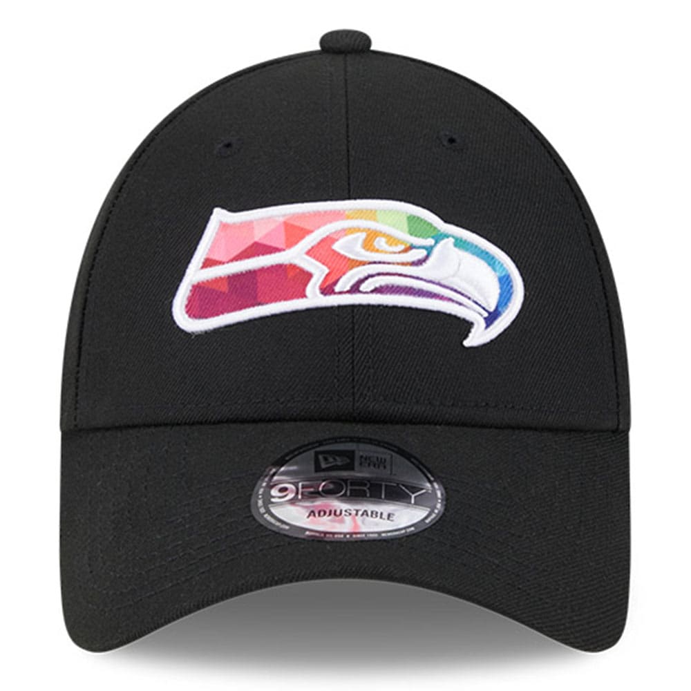 Seattle Seahawks Men's Black 2023 Crucial Catch 9FORTY Adjustable Hat