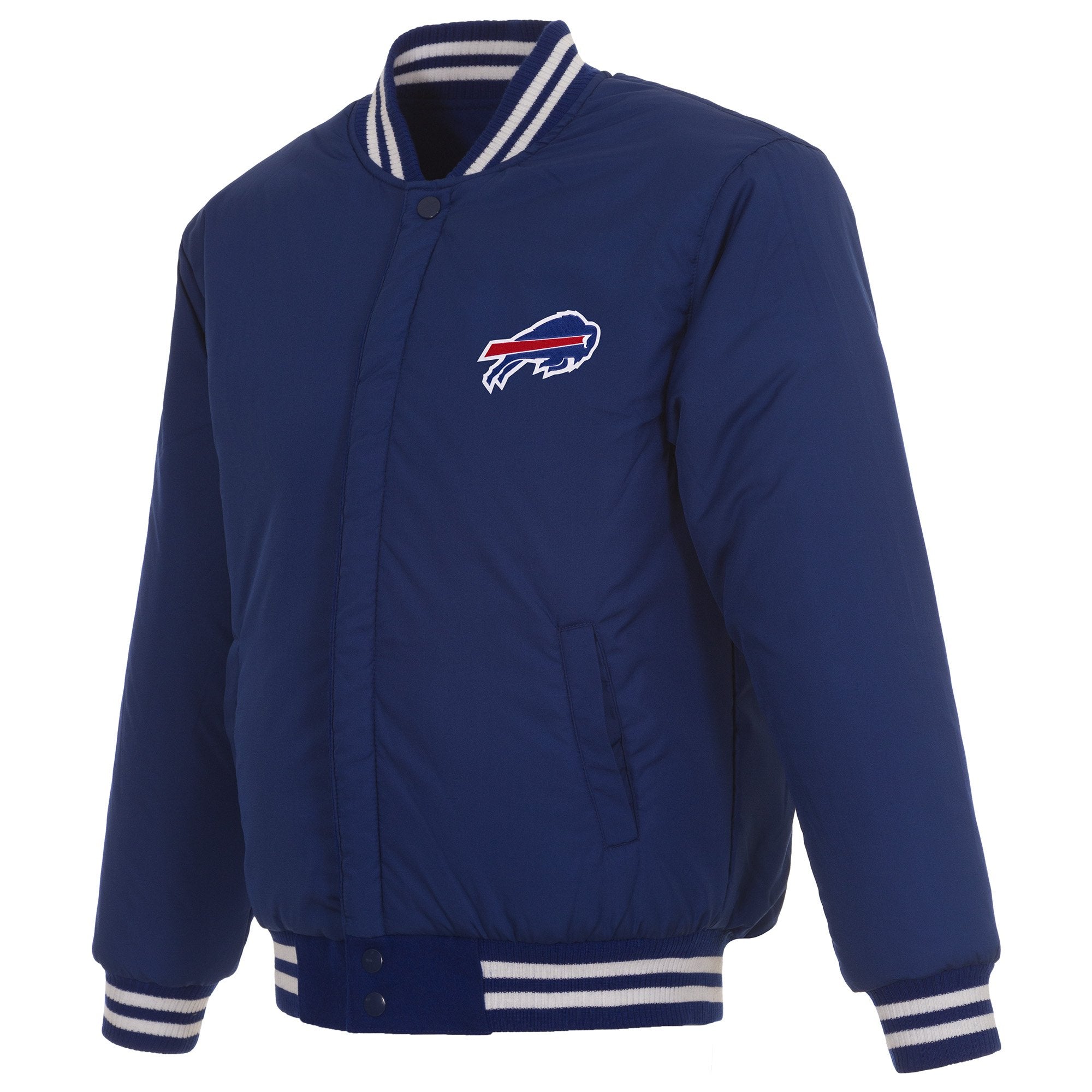 BUFFALO BILLS REVERSIBLE WOOL JACKET - ROYAL