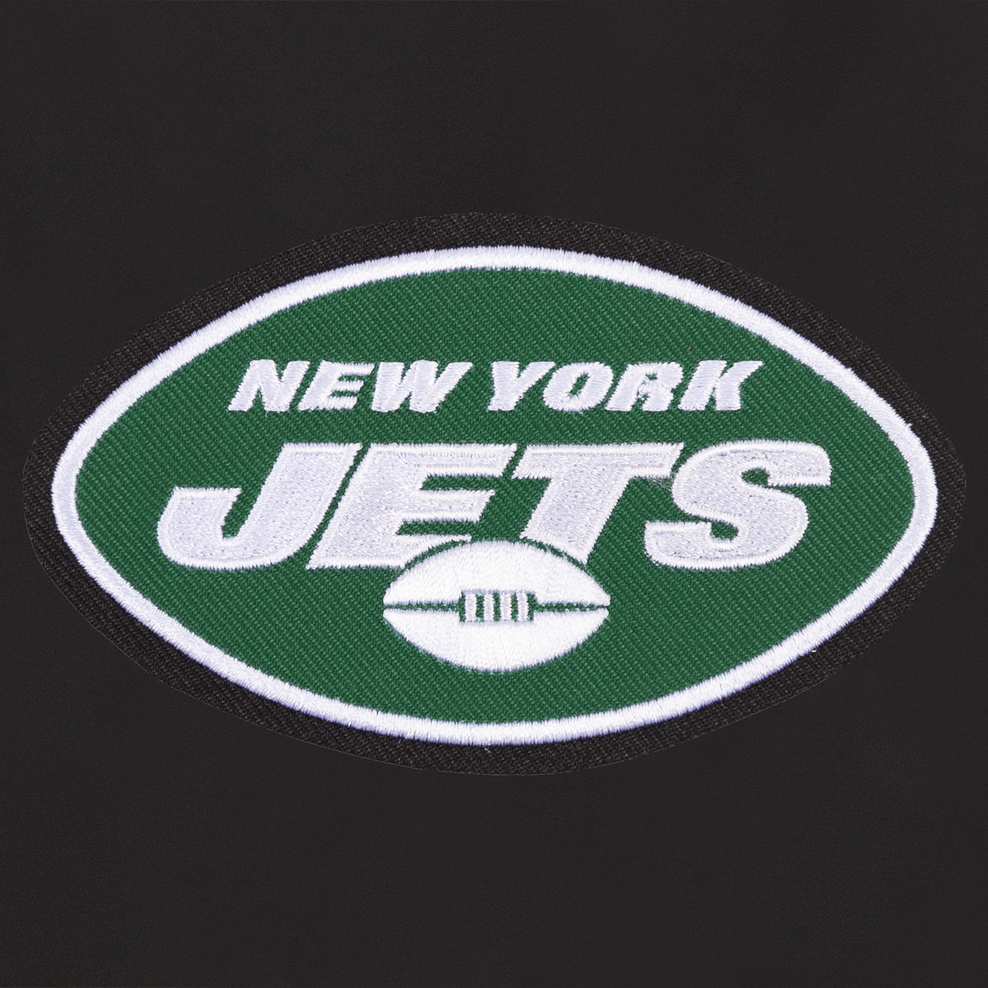 NEW YORK JETS REVERSIBLE WOOL JACKET - BLACK