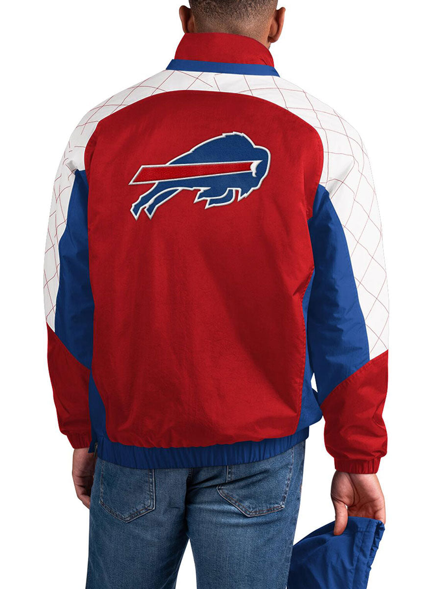 Buffalo Bills Check Half-Snap Pullover Jacket
