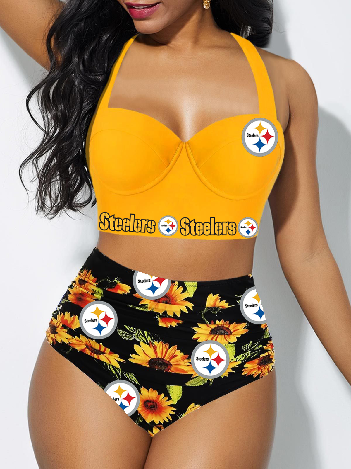 Pittsburgh Steelers Sexy Print Bikini Swimsuit