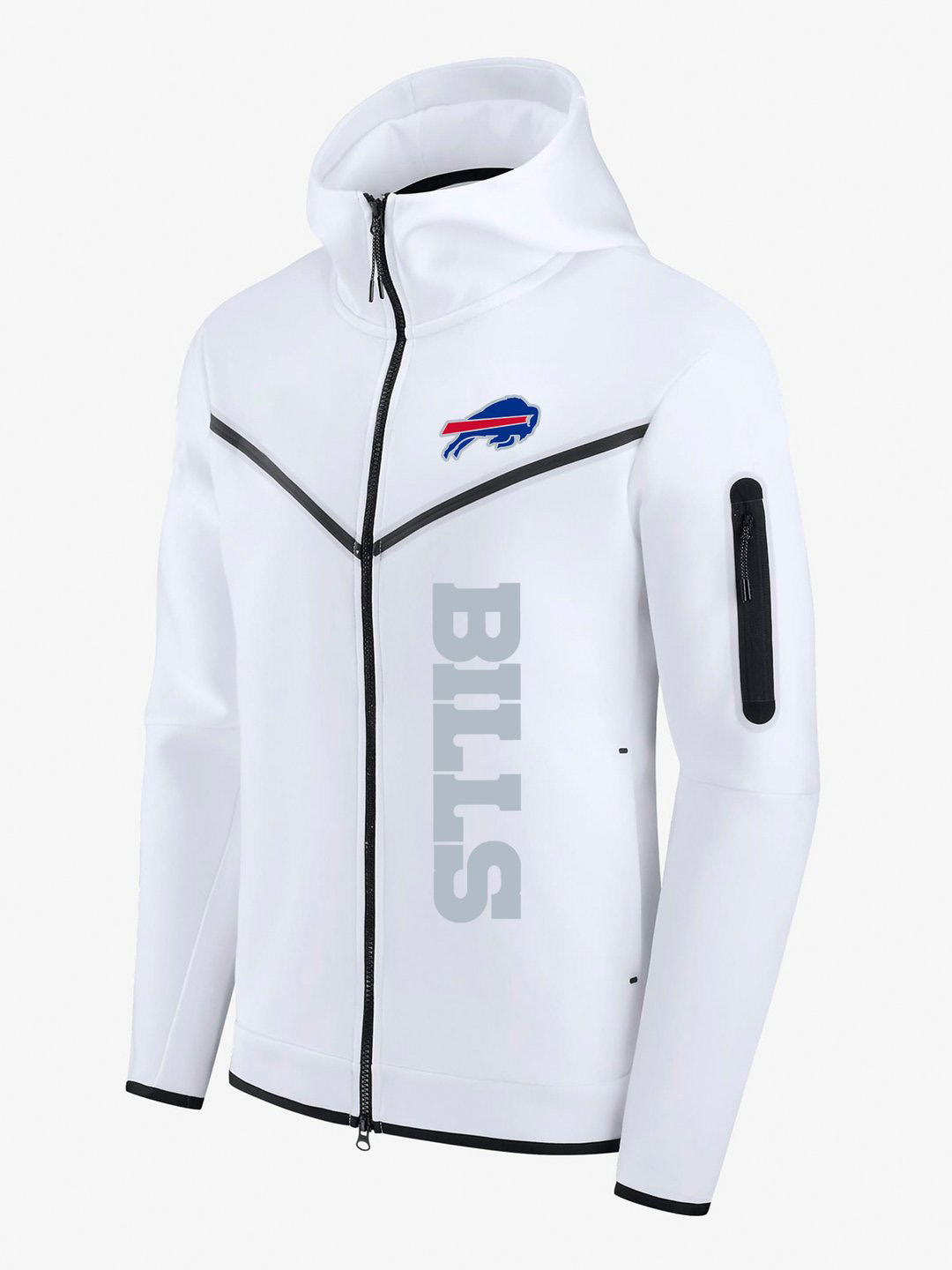 Buffalo Bills White Diamond Full-Zip Jacket
