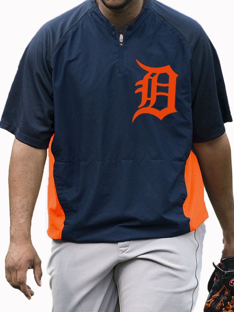 Detroit Tigers MLB Men's Raglan Short Sleeve Sports Top