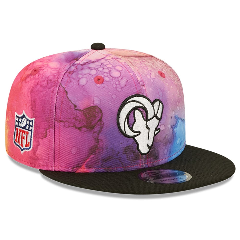 Los Angeles Rams Men's Pink/Black 2022 Crucial Catch 9FIFTY Snapback Hat