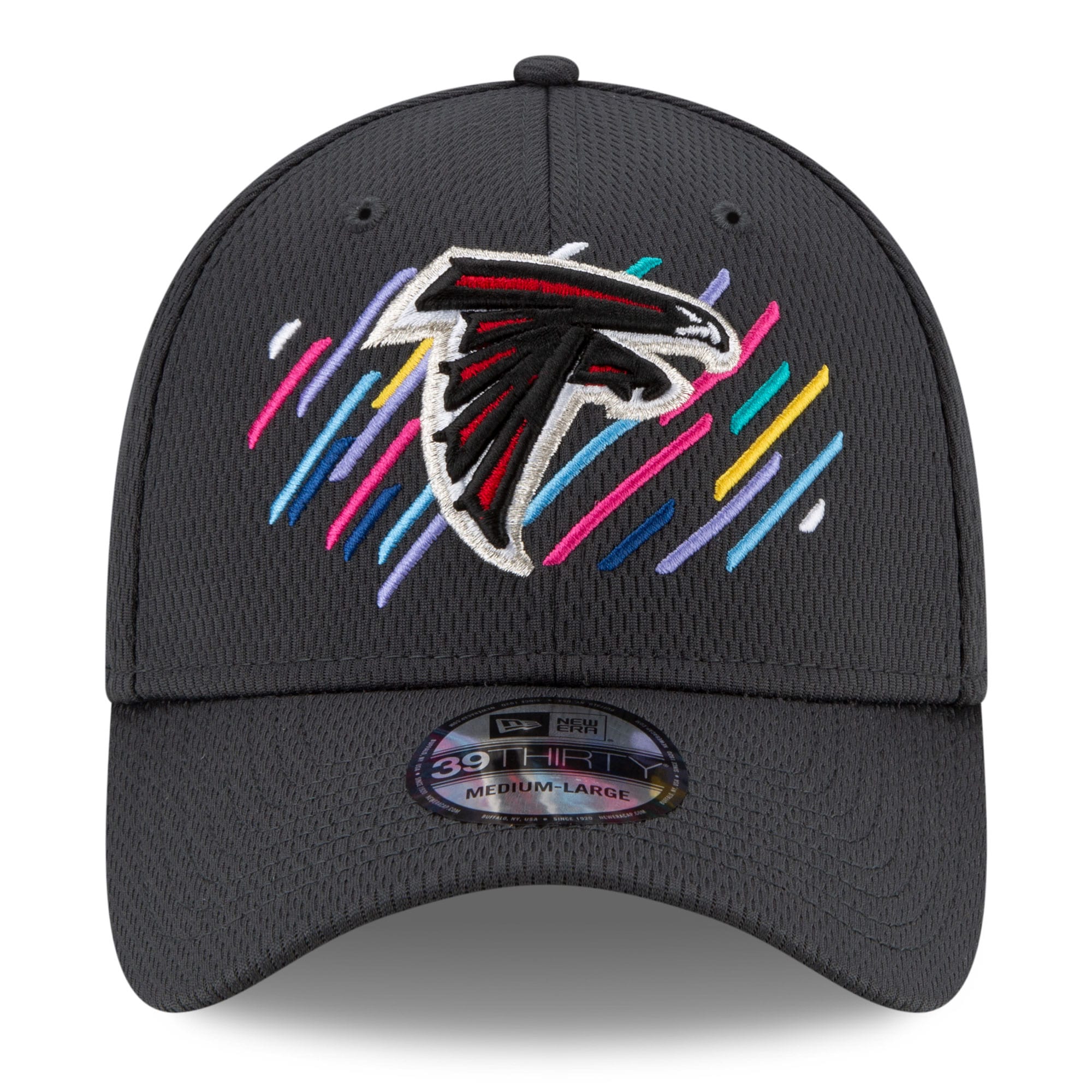 Atlanta Falcons Men's Charcoal 2021 Crucial Catch 39THIRTY Flex Hat
