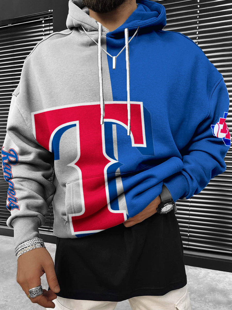Texas Rangers MLB Men's Crewneck Hooded