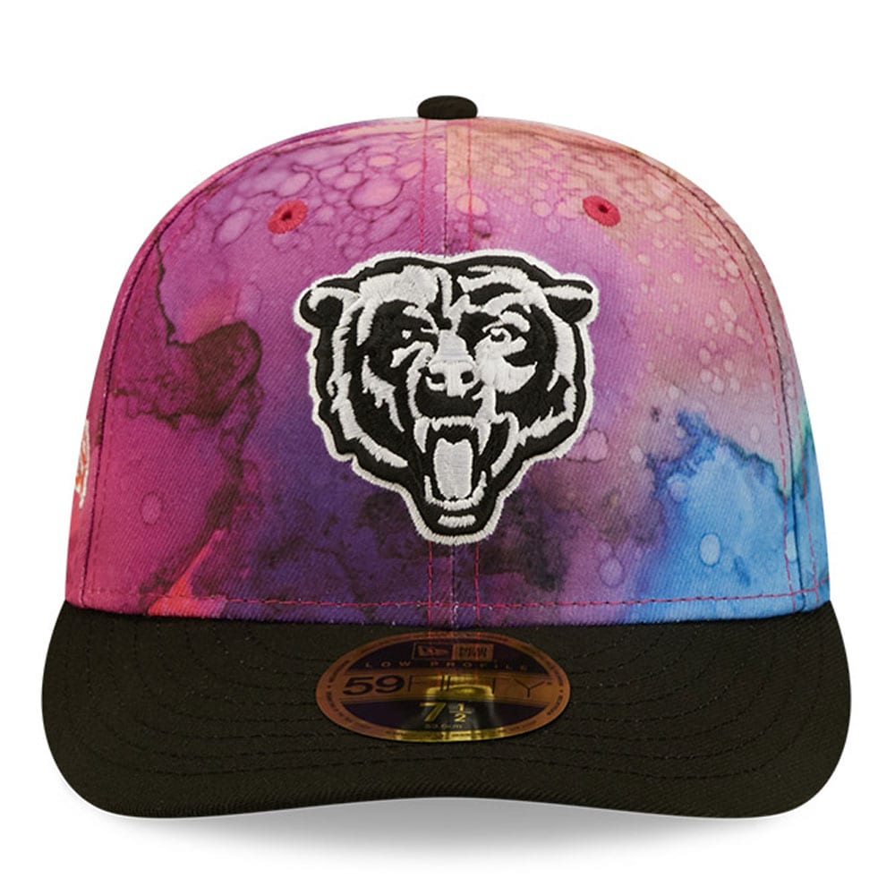 Chicago Bears Men's Pink/Black 2022 Crucial Catch Low Profile 59FIFTY Fitted Hat