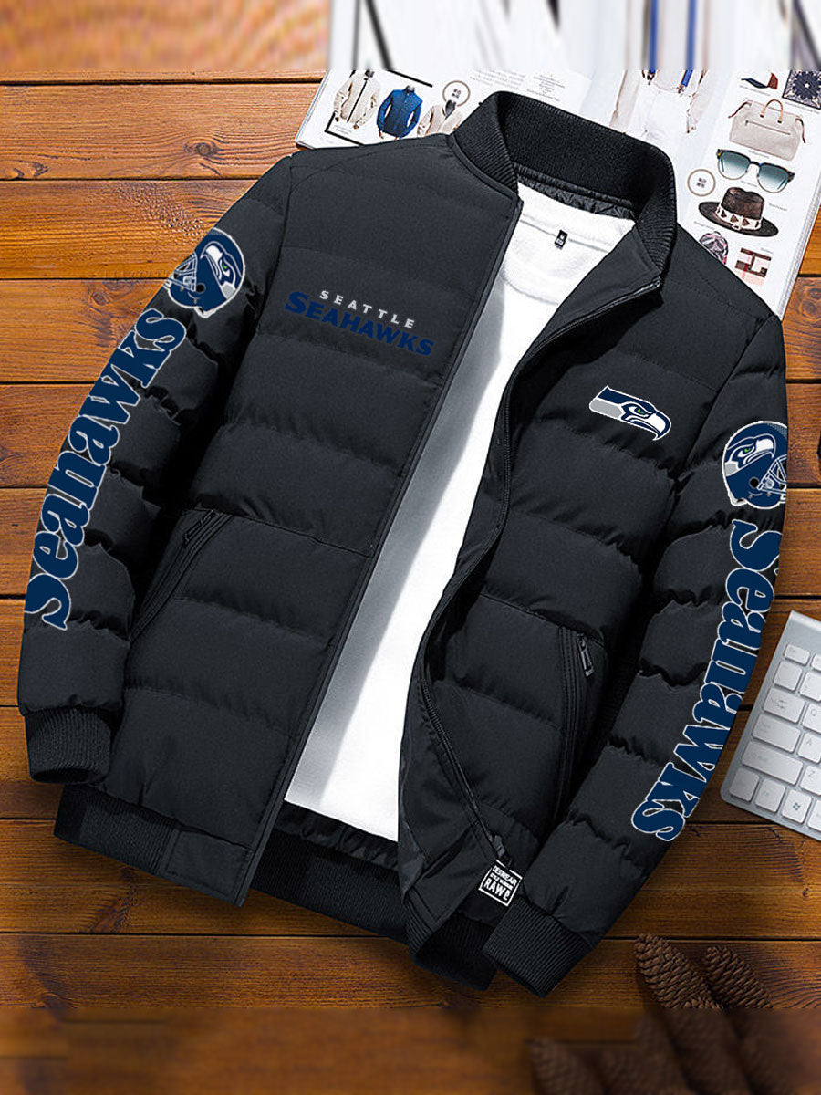 Seattle Seahawks Winter Comfortable Warm Padded Jacket