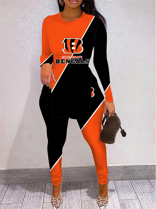 Cincinnati Bengals Limited Edition High Slit Shirts And Leggings Two-Piece Suits