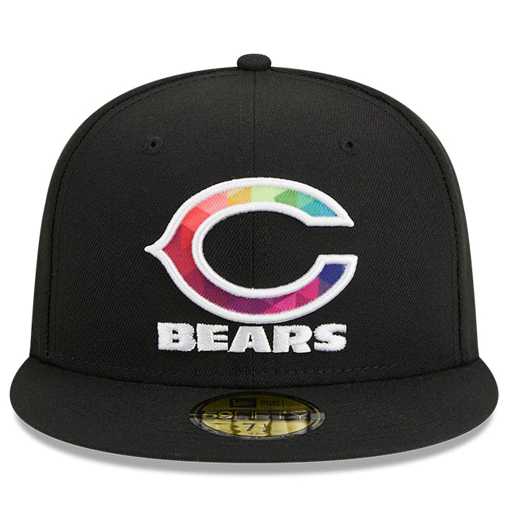 Chicago Bears Men's Black 2023 Crucial Catch 59FIFTY Fitted Hat
