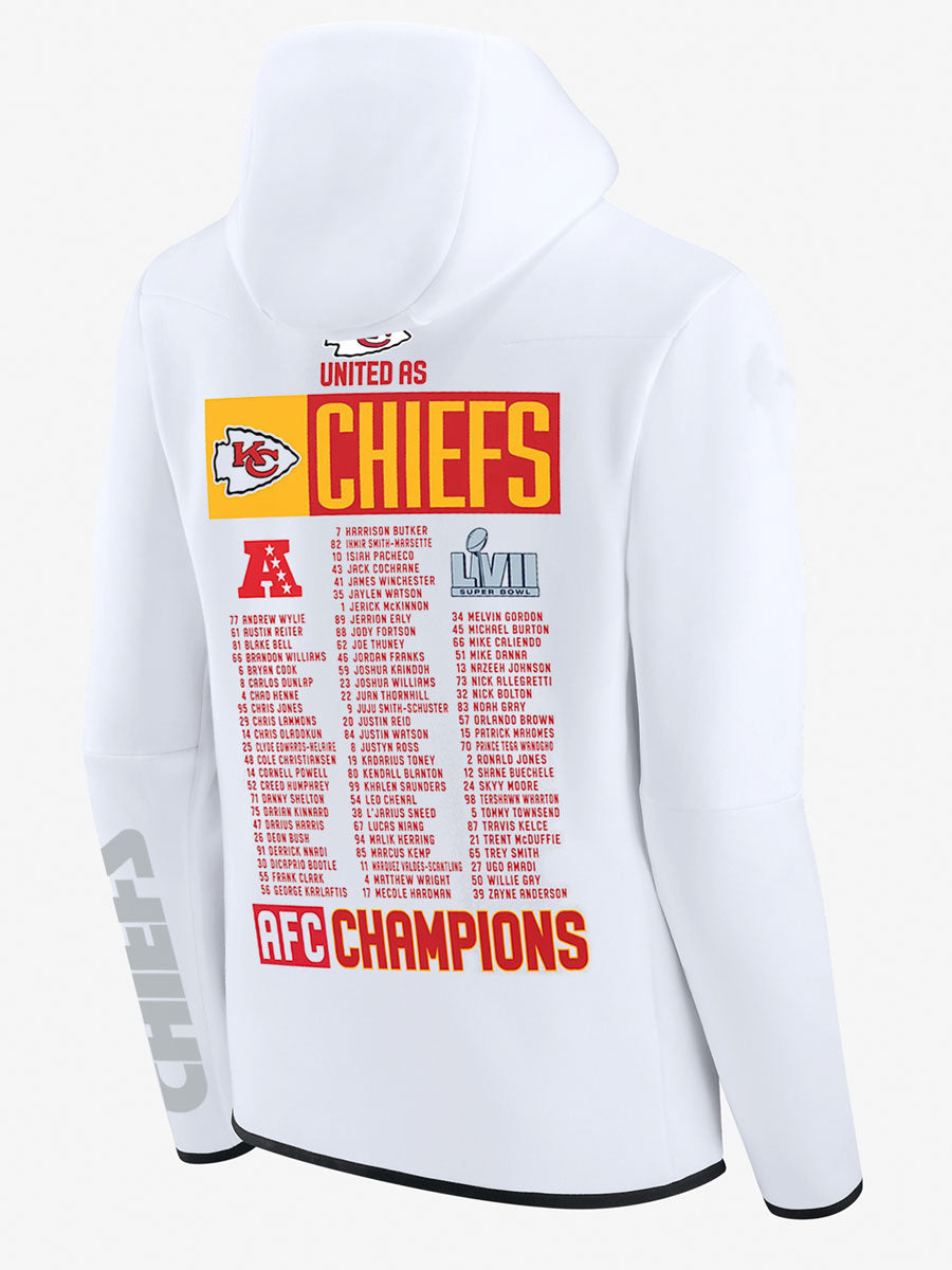 Kansas City Chiefs AFC Champions Roster Diamond Full-Zip Jacket