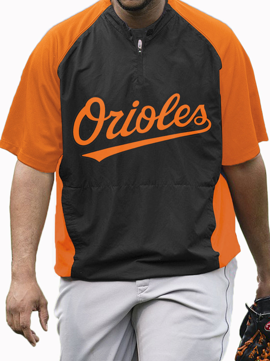 Baltimore Orioles MLB Men's Raglan Short Sleeve Sports Top