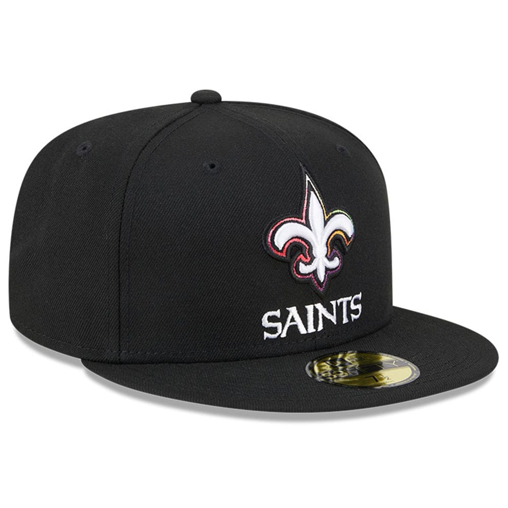 New Orleans Saints Men's   Black 2023  Crucial Catch 59FIFTY Fitted Hat
