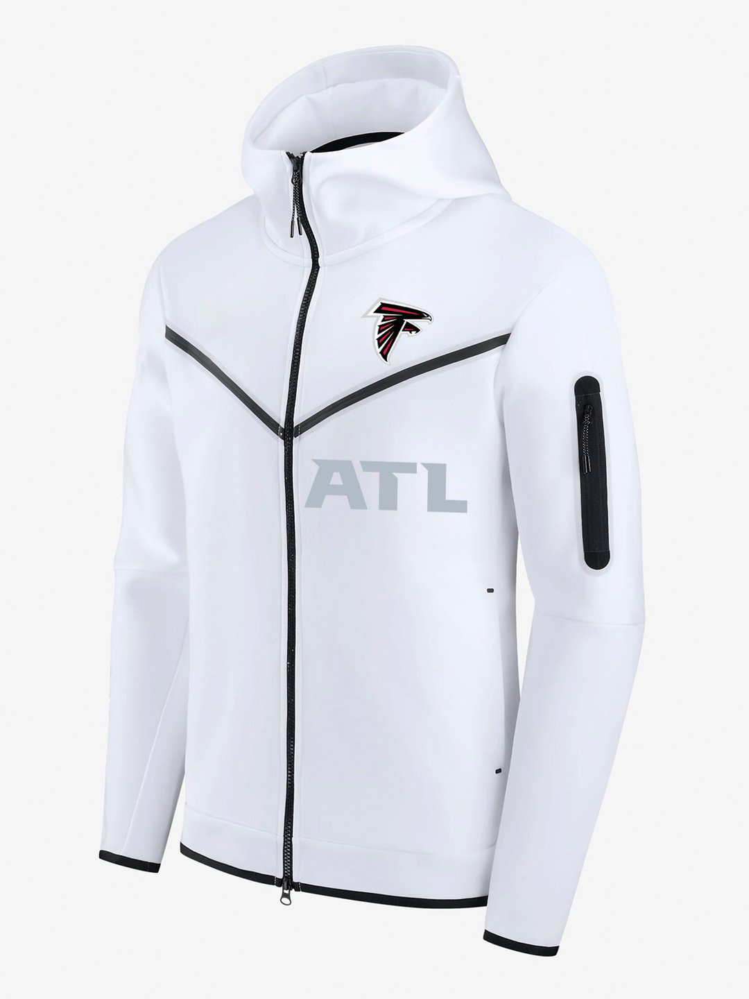 Atlanta Falcons White Diamond Full-Zip Jacket