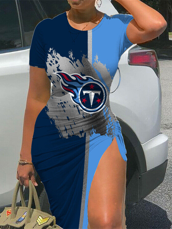 Tennessee Titans Women's Slit Bodycon Dress