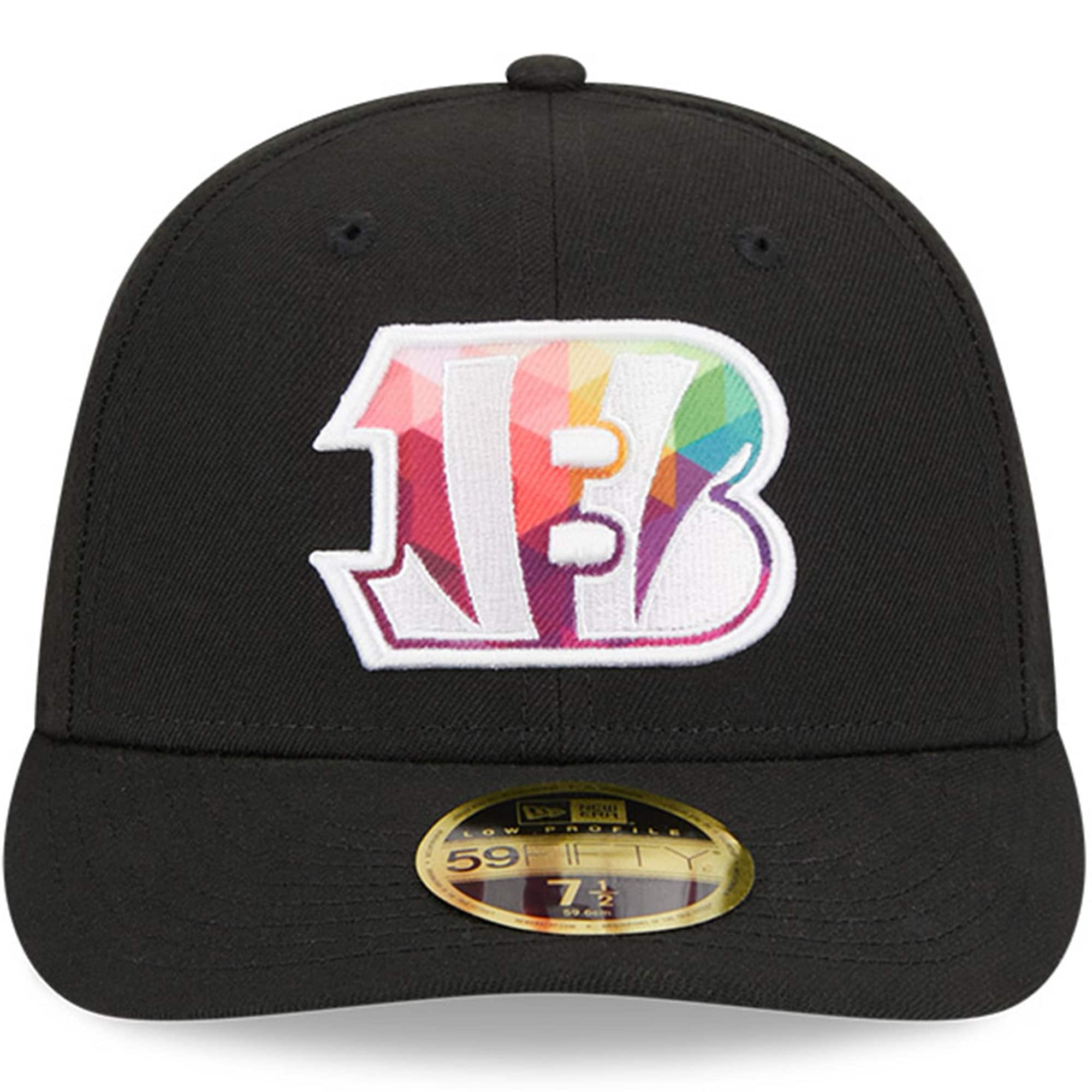 Cincinnati Bengals Men's Black 2023 Crucial Catch Low Profile 59FIFTY Fitted Hat