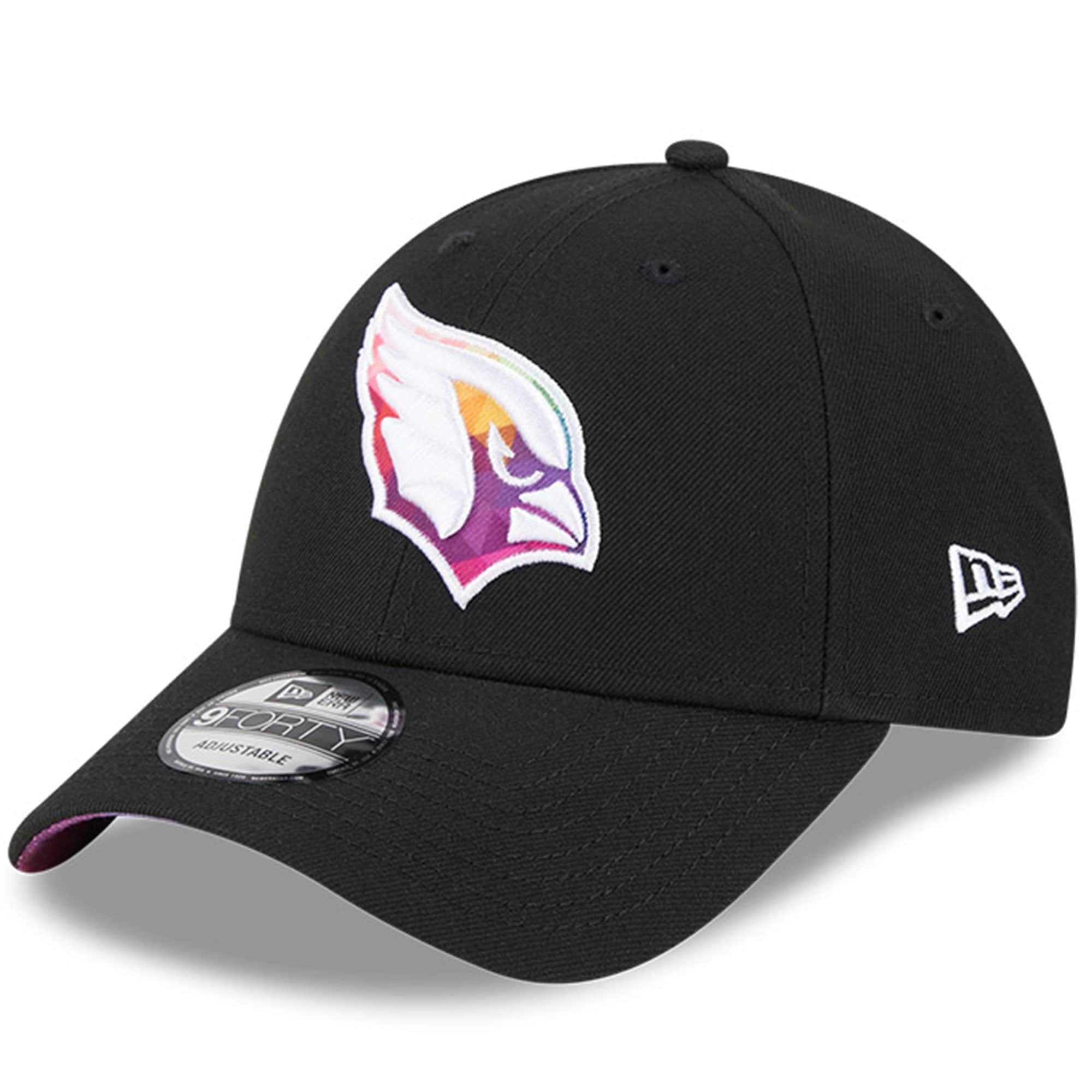 Arizona Cardinals Men's   Black 2023  Crucial Catch 9FORTY Adjustable Hat
