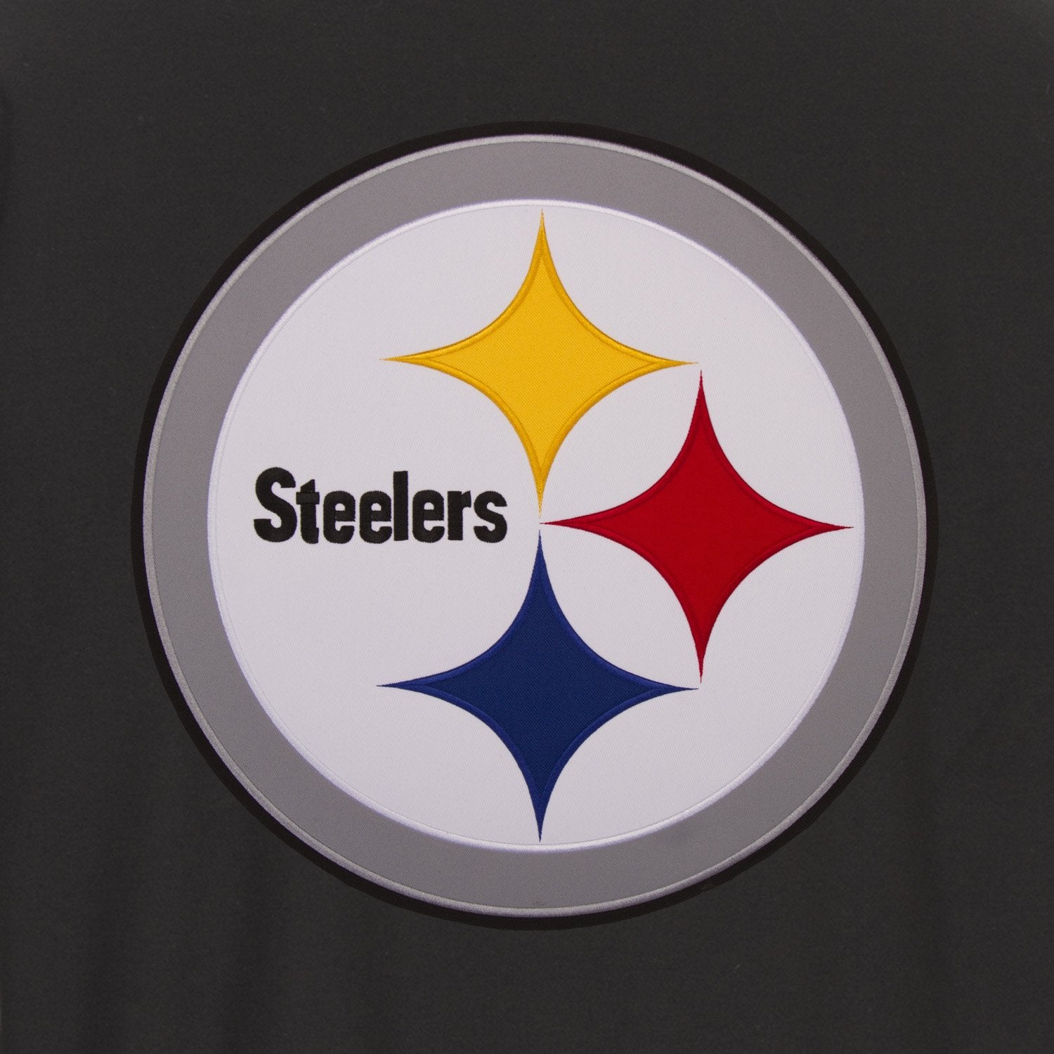 PITTSBURGH STEELERS JH DESIGN WOOL REVERSIBLE FULL-SNAP JACKET – BLACK