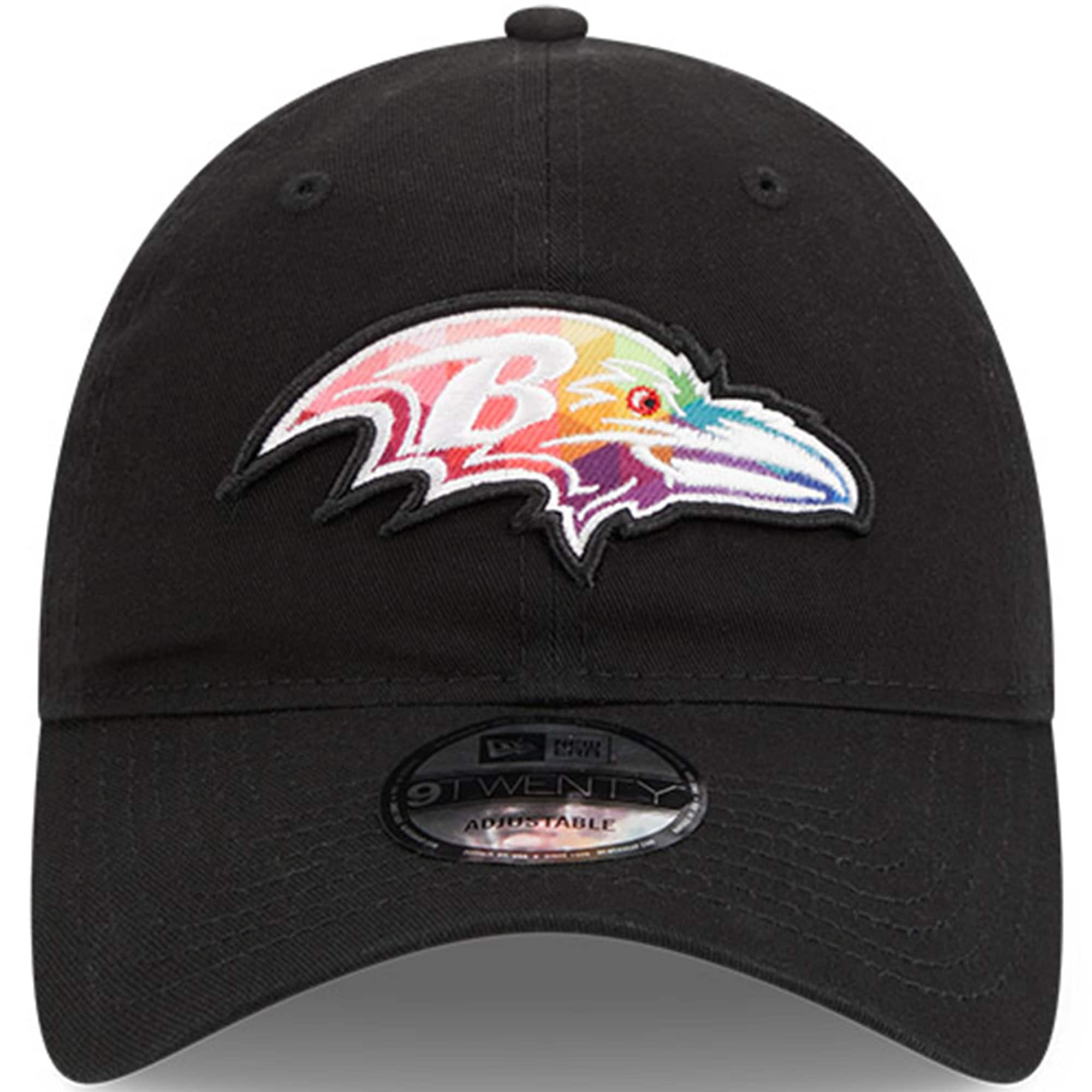 Baltimore Ravens Men's Black 2023 Crucial Catch 9TWENTY Adjustable Hat
