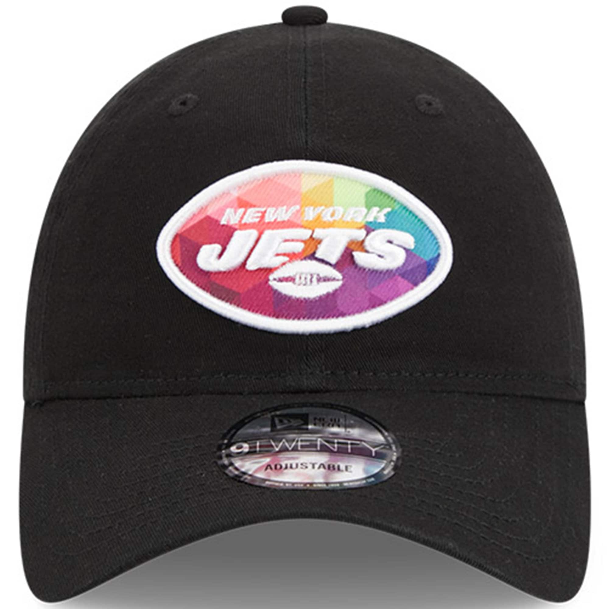 New England Patriots New York Jets Men's Black 2023 Crucial Catch 9TWENTY Adjustable Hat