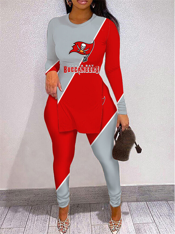 Tampa Bay Buccaneers Limited Edition High Slit Shirts And Leggings Two-Piece Suits